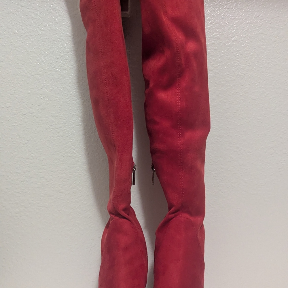 Jessica Simpson Red Over-the-Knee Boots